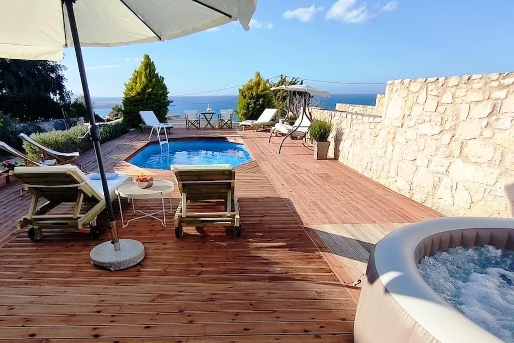 Pamela'S House "Private Pool And Spa" Karteros Luaran gambar